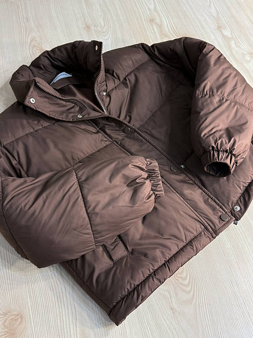 Куртка женская Fashions 87226 короткая демисезонная коричневая, коричневый, M Киев - изображение 3