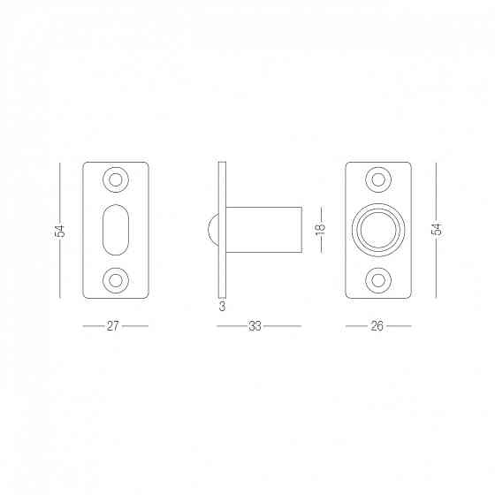 МЕХАНИЗМ КУЛЬКОВЫЙ ДЛЯ МИЖКОМНАТНЫХ ДВЕРЕЙ MB-100 SB Киев