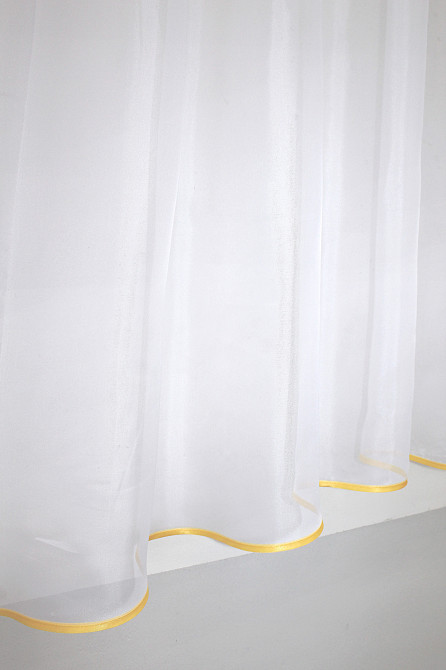 Кухонная гардина VR-Textil № 036к арка белый с желтым 280х170 см (52-0510) Киев - изображение 5