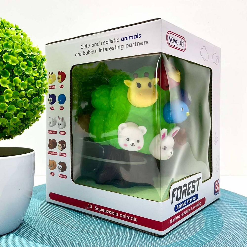 Сортер дерево з тваринами 10 в 1 гра з цифрами фігурки диких тварин (207) Чернигов - изображение 7