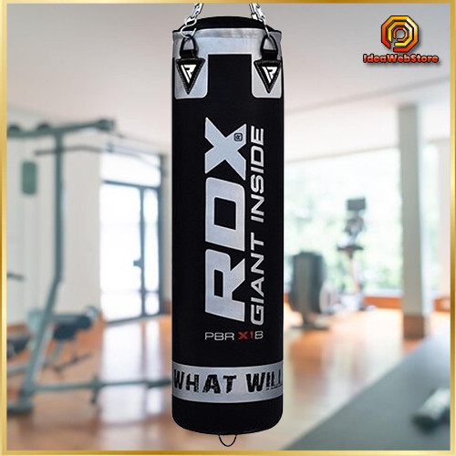 Спортивна груша для боксу RDX Leather Black 1,2 м 40-50 кг професійний боксерський мішок Київ - фото 1