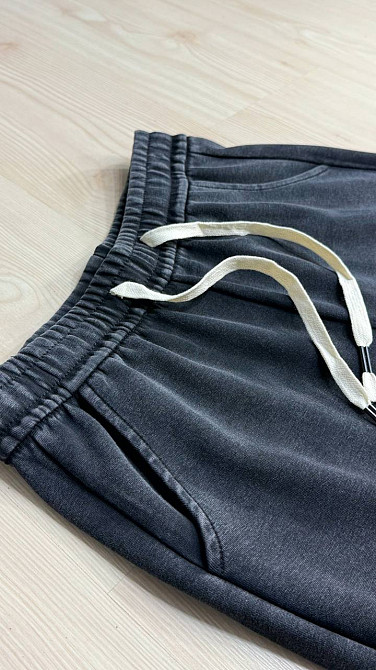 Брюки женские Akfu 507 спортивные джогеры на резинке вареные черные, черный, 2XL Киев - изображение 4