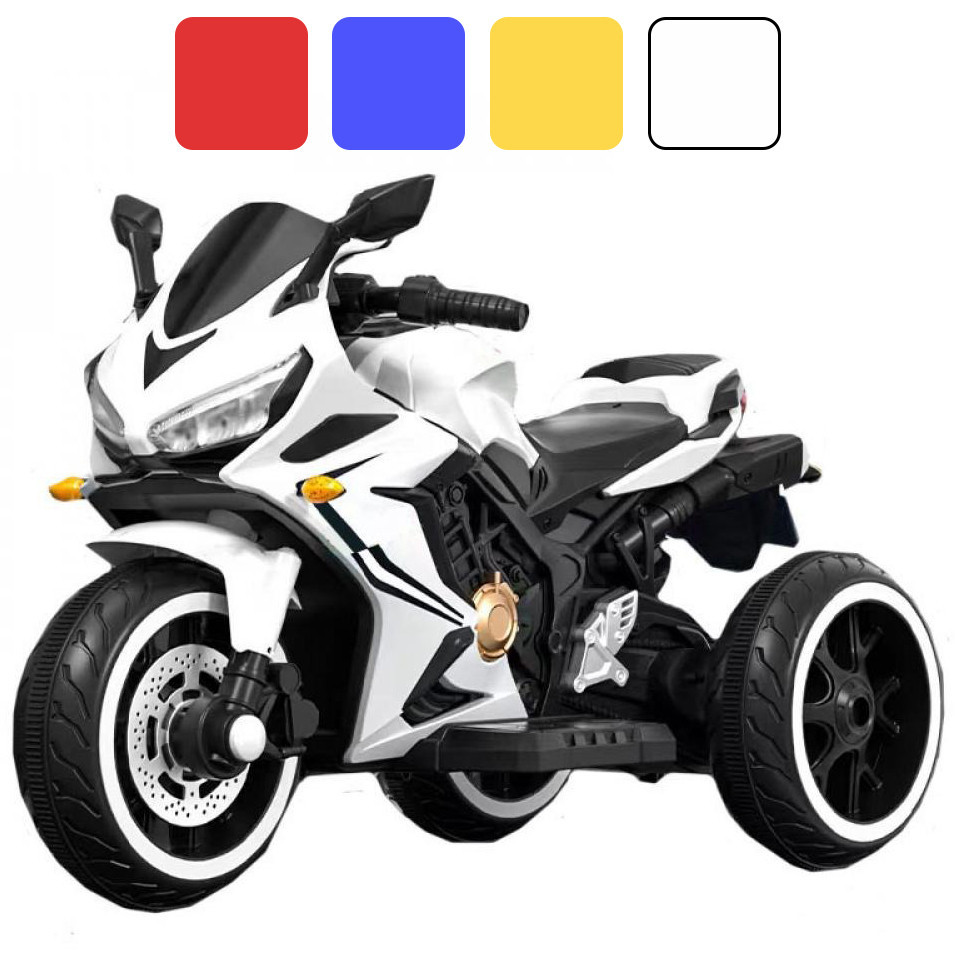 Детский электромотоцикл SPOKO SP-518 мотоцикл на аккумуляторе для детей Белый Киев - изображение 1