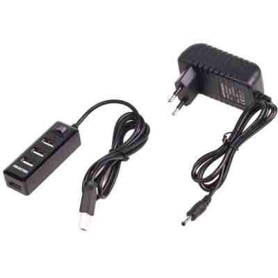 Концентратор Maxxter USB 2.0 to 4xUSB + charger 5V 1A (HU2A-4P-AC-03) Вінниця