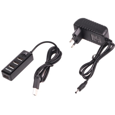 Концентратор Maxxter USB 2.0 to 4xUSB + charger 5V 1A (HU2A-4P-AC-03) Винница - изображение 3