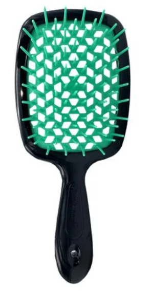 Щітка для волосся чорний з бірюзовим SMALL SUPER BRUSH Janeke Київ - фото 2