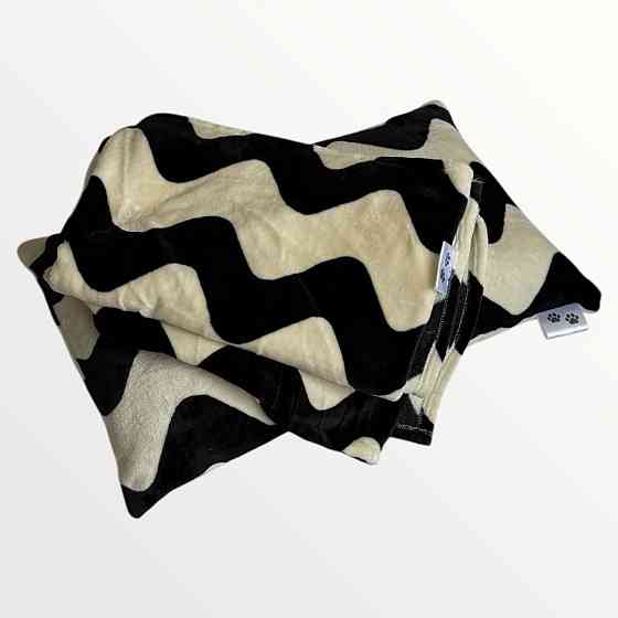 Ecotton Комплект Ecotton For Pets дорожня подушка для домашніх тварин Zig-zag чорно-білий Коломия