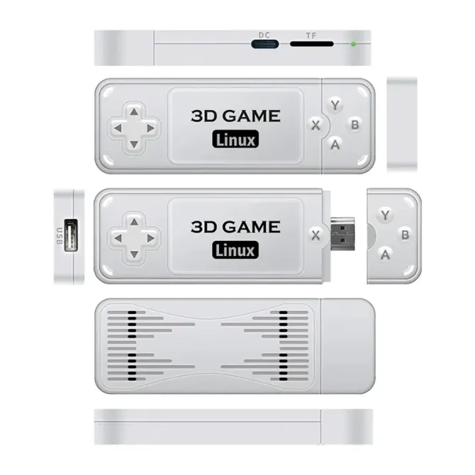 Ігрова приставка геймстик консоль Powkiddy Boyhom Y6 3D Linux Game Stick 128GB S905X2 + 11000 ігор Київ - фото 4