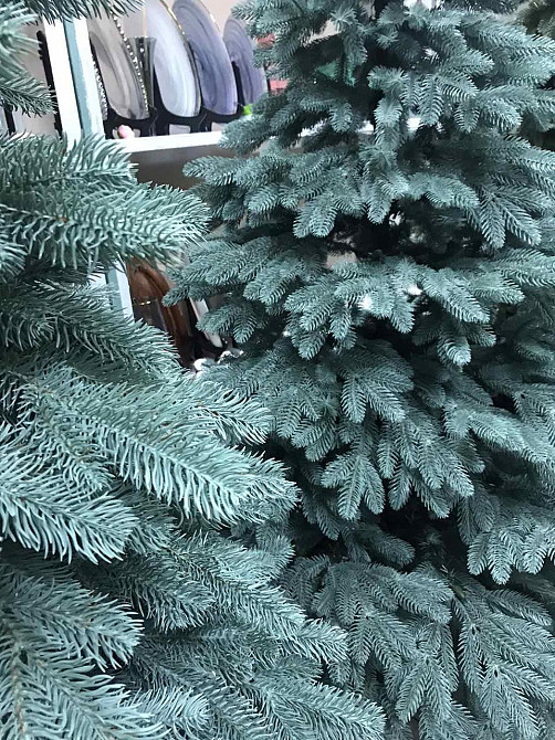 Штучна пухнаста ялинка Еліт (висота 3.50 м) лита (Блакитна) Вінниця - фото 9