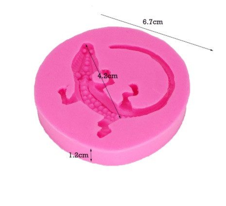 Молд силиконовый Ящерица 67 мм розовый Киев - изображение 2