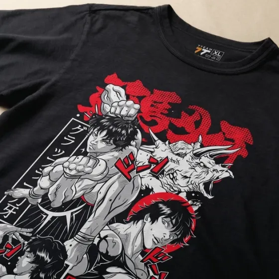 Футболка для подростка мальчика с принтом BAKI Баки Размер 160 Anime10735 Днепр