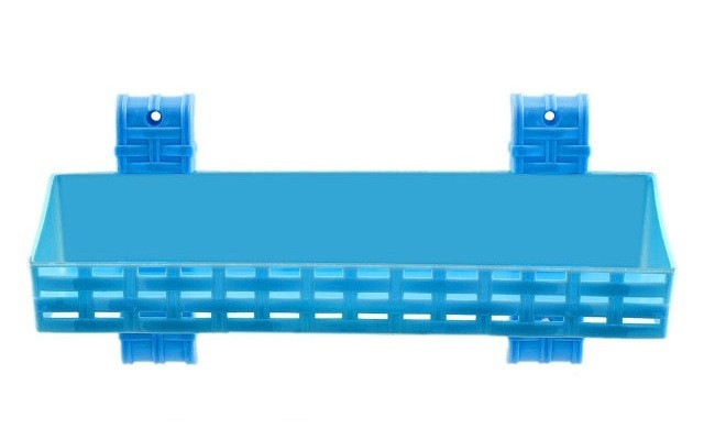 Полиця у ванну пряма "Ротанг" 1 ярус 30х10 см R-Plastic Блакитний Одеса - фото 1