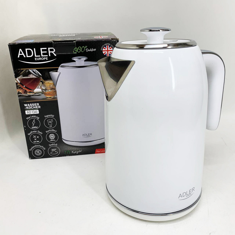 Чайник электрический для дома красивый Adler AD 1341 0.8л 1850Вт, Стильный электрический чайник CU-49 Львов - изображение 16
