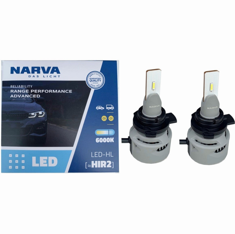Комплект світлодіодних ламп NARVA HIR2 Range Power Advanced +100% 6000K 12/24V (181868100) Харків - фото 1