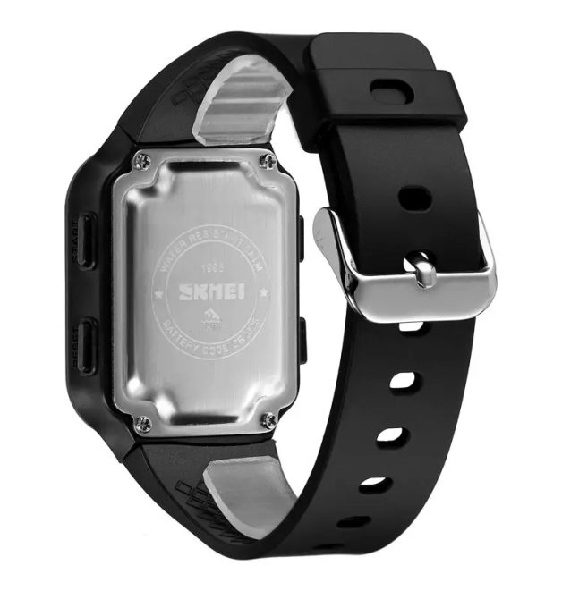 Годинник цифровий наручний Skmei 1995 (Чорний з чорним) Вінниця - фото 6