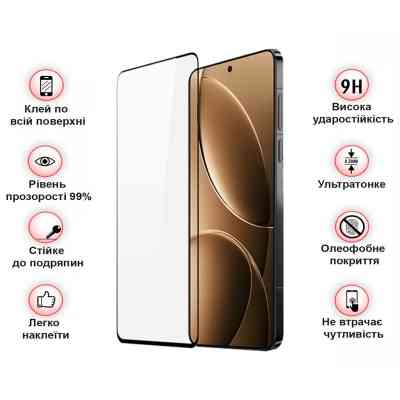 Скло захисне BeCover Xiaomi Redmi Note 14S Black (713417) Вінниця