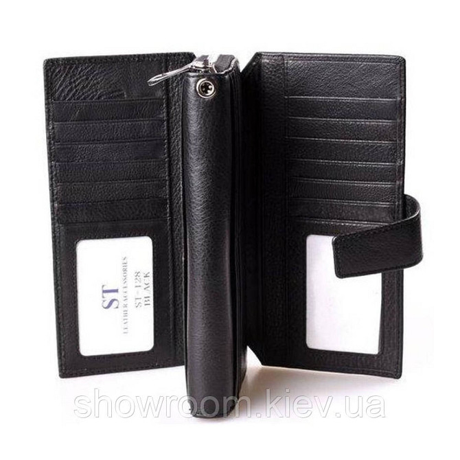 Мужской кожаный функциональный клатч Leather Collection (822) Киев - изображение 4