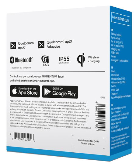 Гарнітура Sennheiser Momentum Sport True Wireless Olive (6982739) Київ - фото 10