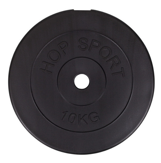 Млинець для штанги 10 кг бітумний диск на штангу гриф, посадковий діаметр 30 мм Київ - фото 5