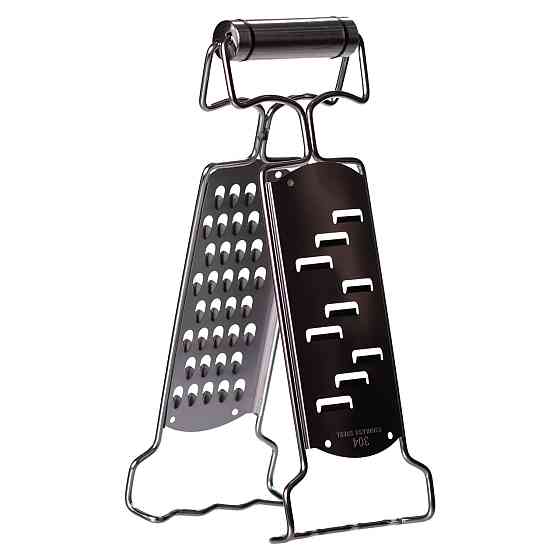 Терка кухонна з нержавіючої сталі  9×4×24 (см) ручна двостороння терка для овочів Київ