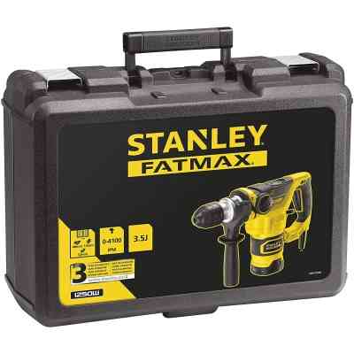 Перфоратор Stanley SDS-Plus, 1250 Вт, 3.5 Дж, 850 об/мин, кейс (FME1250K) Винница