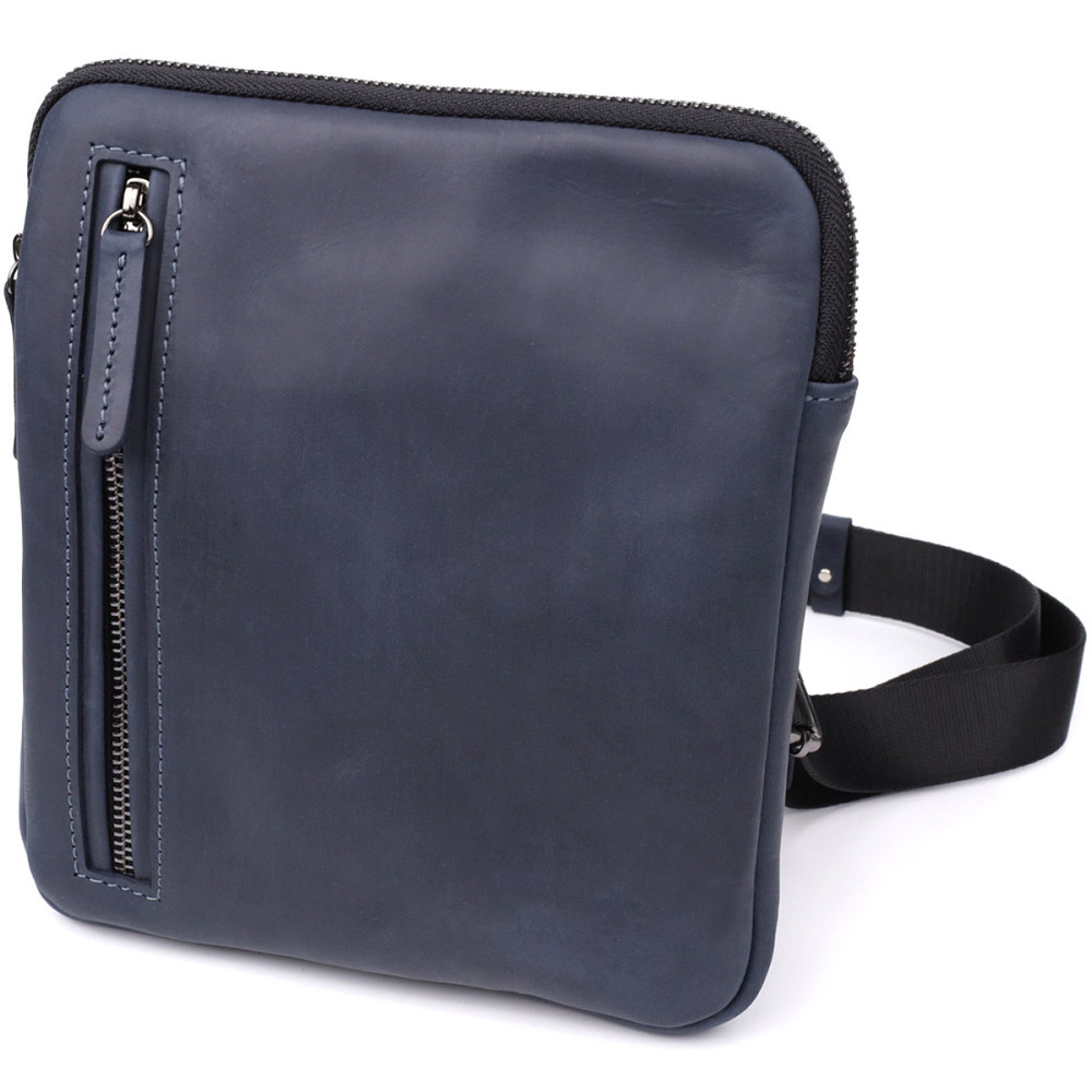 Сумка невеликого розміру для чоловіків на плече з натуральної шкіри (SHVIGEL) Київ - фото 5