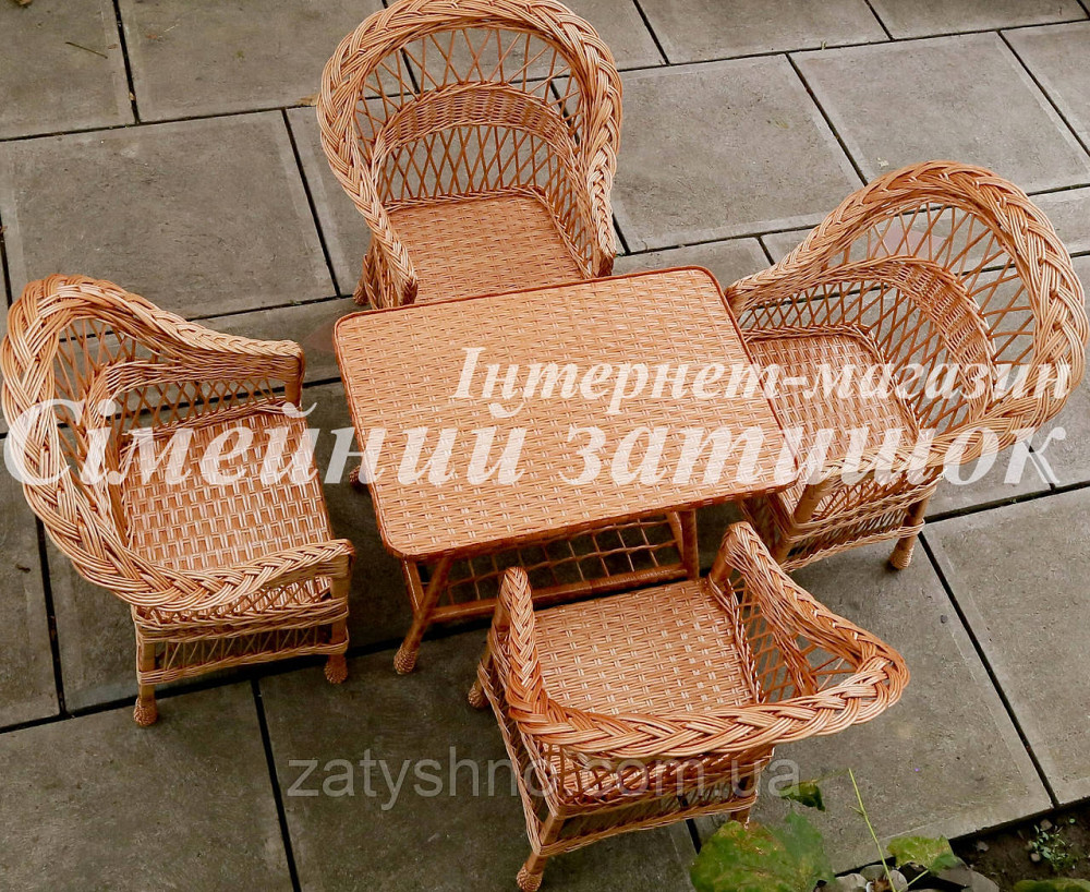 Мебель плетеная из лозы на 4 персоны Киев - изображение 1