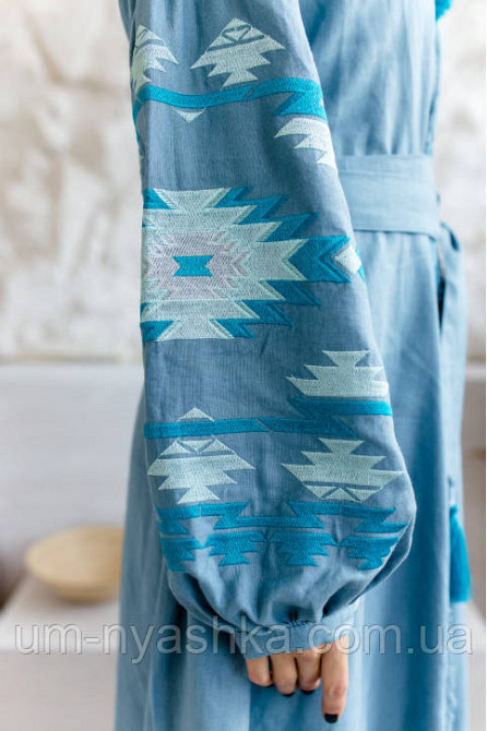 Жіноча вишита сукня на льоні Калейдоскоп Кривий Ріг - фото 7