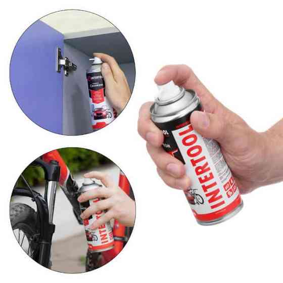 Мастило "Силікон", аерозоль, 200 мл INTERTOOL FS-6020 Київ