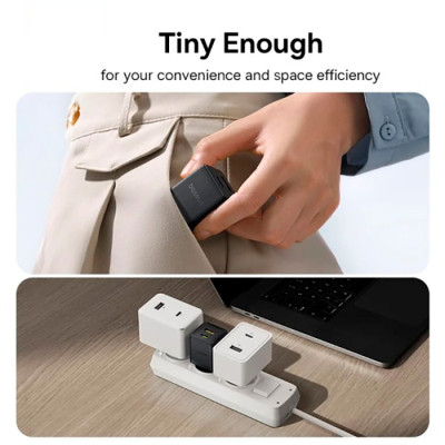 Зарядний пристрій Baseus Palm Fast Charger C+U 30W cluster black (P1011160A113-00) Вінниця - фото 7