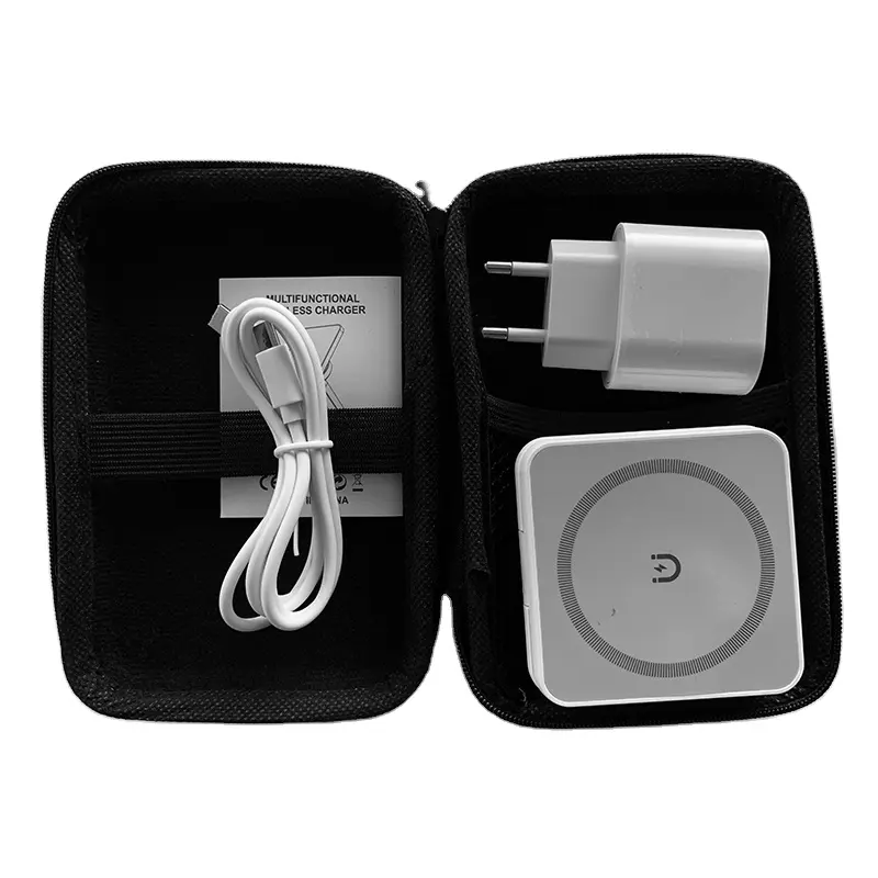 Бездротовий зарядний пристрій 3в1 YIKD (MagSafe) - Білий, Кейс + блочок + кабель Киев - изображение 1