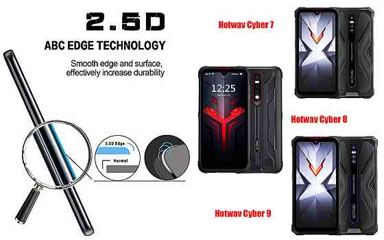 Захисне скло ArmorGlass для Hotwav Cyber 7, Cyber 8, Cyber 9 Pro – стійке до подряпин та ударів Київ