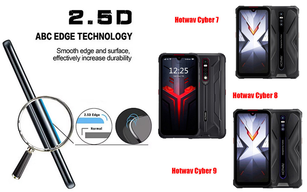 Защитное стекло ArmorGlass для Hotwav Cyber 7, Cyber 8, Cyber 9 Pro – устойчивое к царапинам и ударам Киев - изображение 2