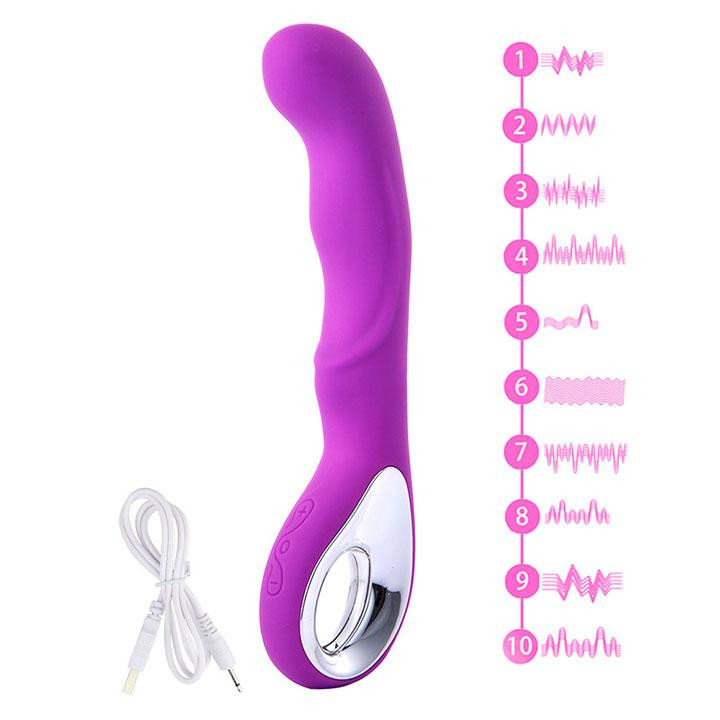 Вибратор для стимуляции точки G USB - Фиолетовый – Вибраторы Винница - изображение 1