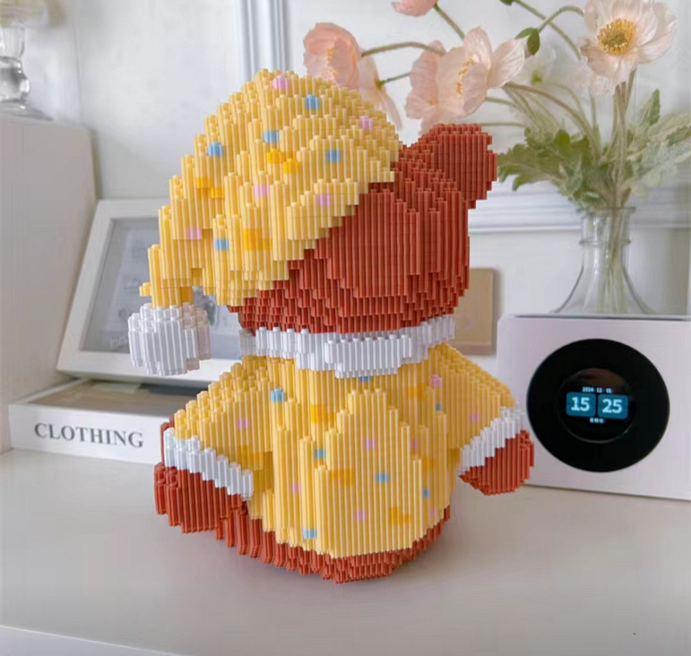 3D конструктор Ведмедик 6000 деталей — обʼємна фігура з блоків, декоративний конструктор, сумісний з LEGO Київ - фото 3