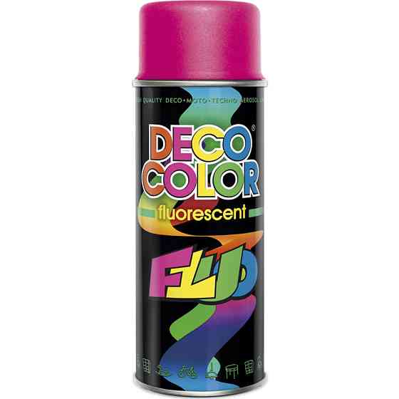 Флуорисцентная краска аэрозольная DecoColor розовый 400мл Киев