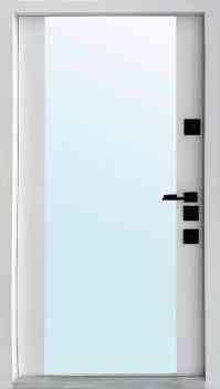 Двері квартирні, QDoors, модель Босфор АК, комплектація Авангард, замок MOTTURA дуб табак біла емаль/дзеркало Київ