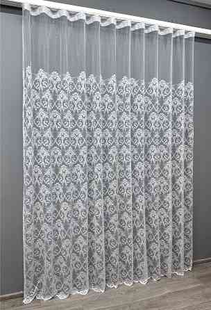 Тюль VR-Textil 1202т Преміум Жакард Білий 200х240 см (42-0862) Київ