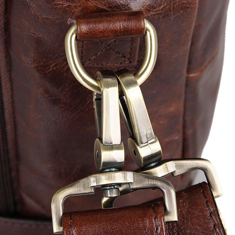 Сумка мужская Vintage 14590 кожаная Коричневая Киев - изображение 10