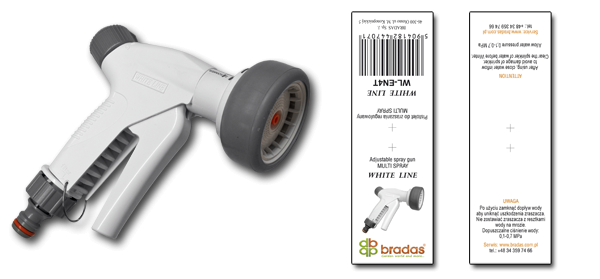 Пістолет поливальний регульований WL-EN4T BRADAS Польща Київ - фото 2
