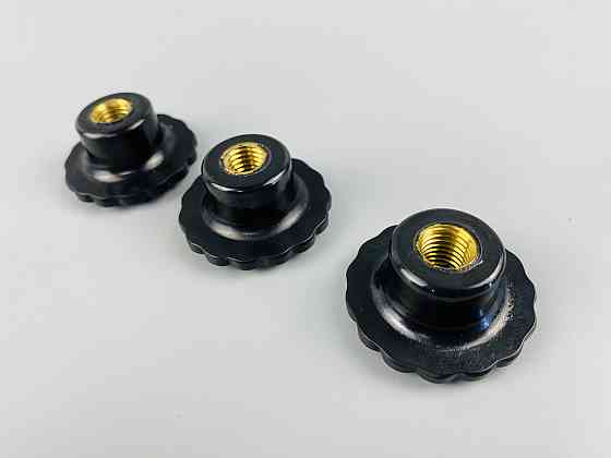 Наконечник важеля універсальний М8, D32 (чорний), латунна втулка різь внутрішня М8 Мукачево