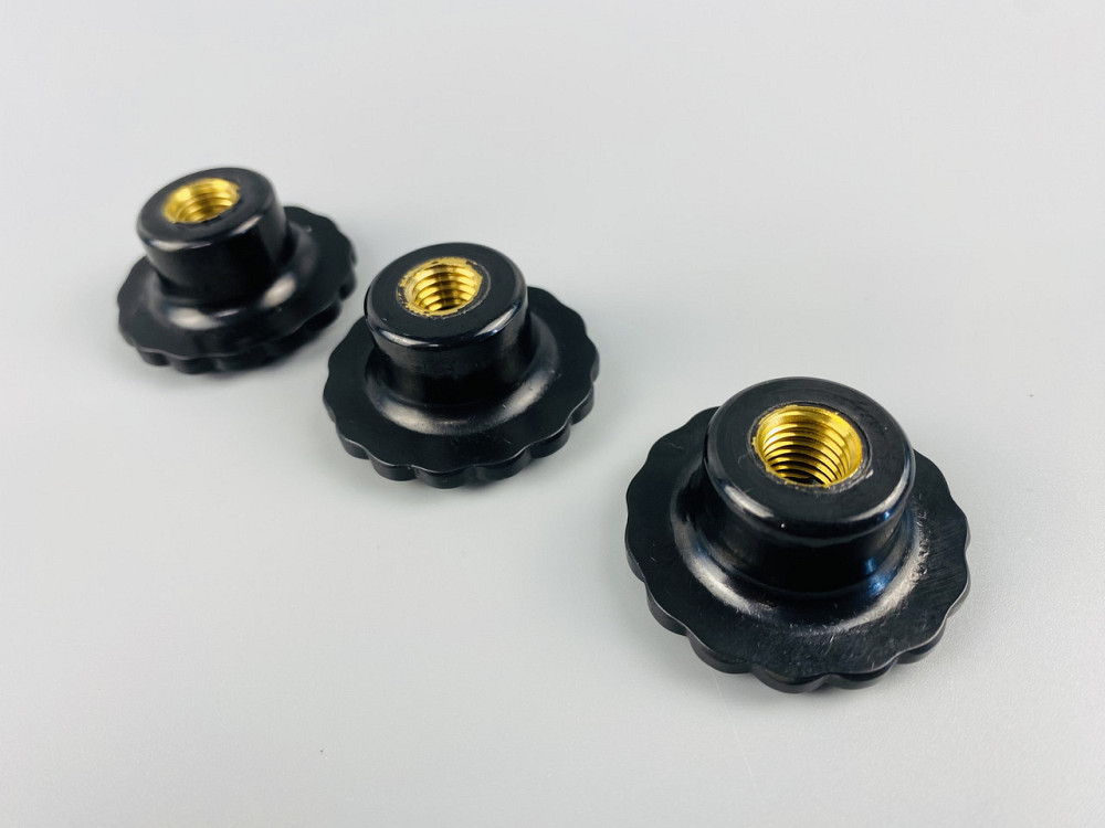 Наконечник важеля універсальний М8, D32 (чорний), латунна втулка різь внутрішня М8 Мукачево - фото 3