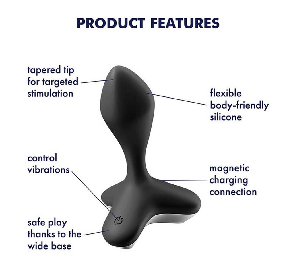 Виброанальный плаг Satisfyer Game Changer черный Sex Aura Киев - изображение 8