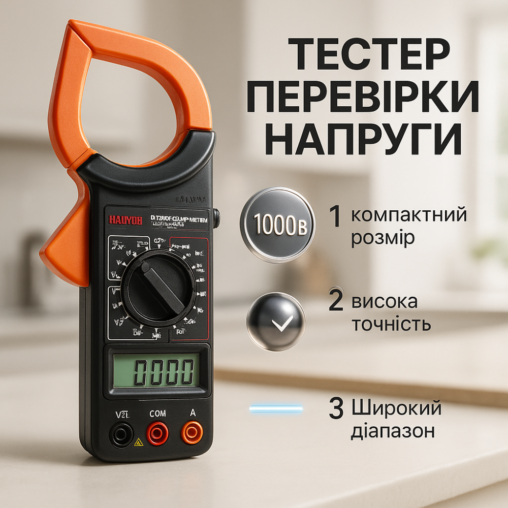 Тестер проверки напряжения HAOYUE, Портативный мультиметр для домашних мастеров, Мультиметры для работы AK-82 Львов - изображение 13