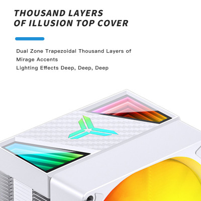 Кулер для процессора JONSBO CR-1400 V2 ARGB White Винница - изображение 6