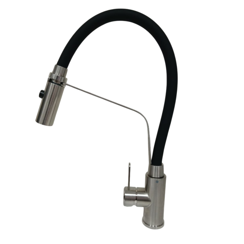 VALESO Кухонний змішувач гнучкий з тримачем VALESO KN36 чорний Киев - изображение 3