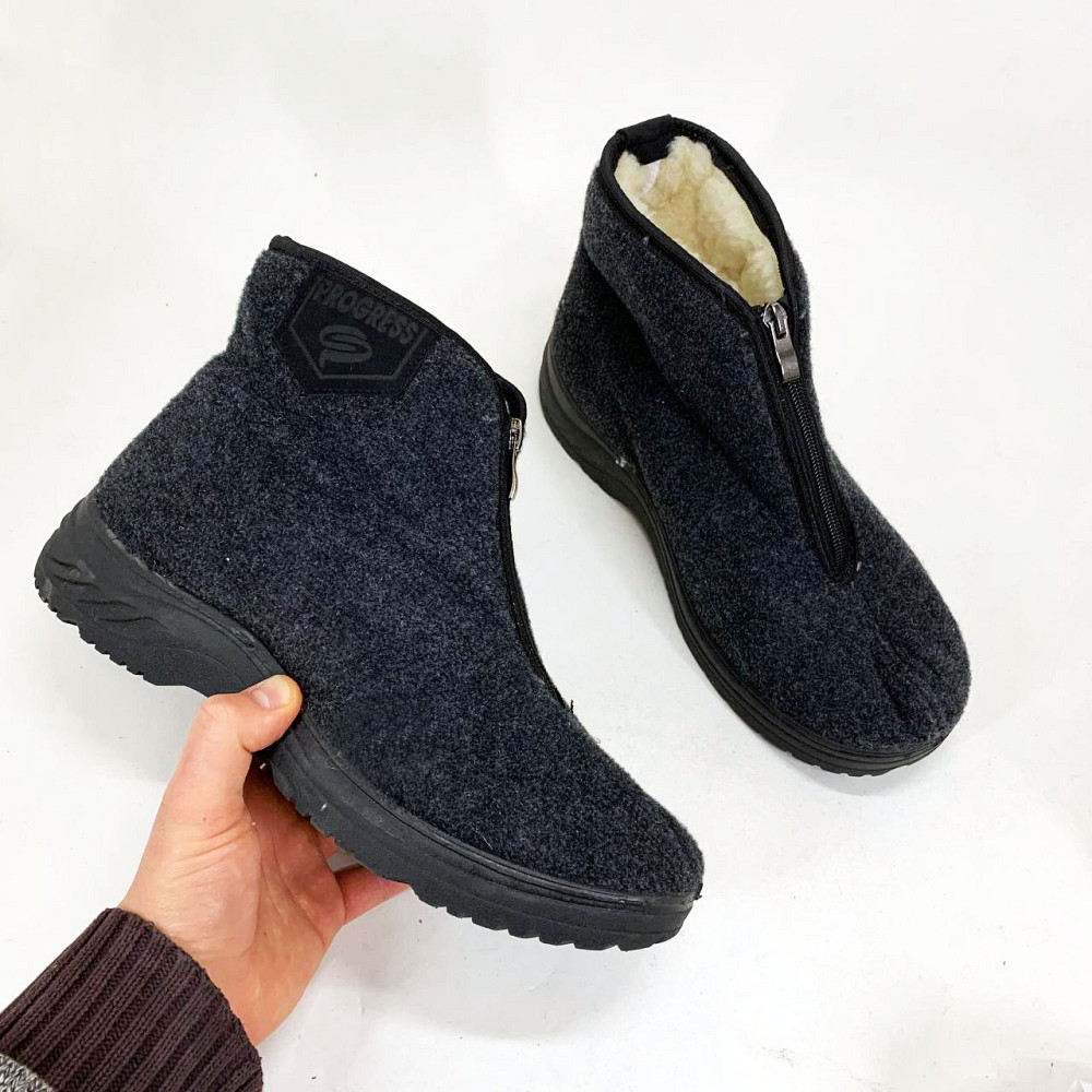 Зимняя рабочая обувь для строителей 45р 30см, Бурки войлочные, Теплые сапоги для зимних походов BH-57 Львов - изображение 18