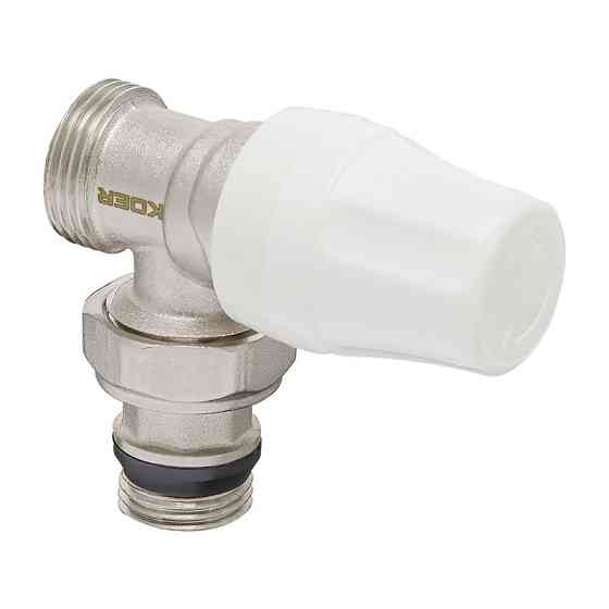 Комплект для підключення радіатора Koer SET-14 - 1/2"x3/4" (кутовий) з термоголовкою ЗЗ (KR3178) Київ