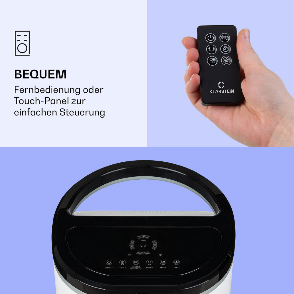 IceWind Plus Smart 4-в-1 Охолоджувач повітря Вентилятор Зволожувач Повітроочисник App Control Білий Рівне - фото 4