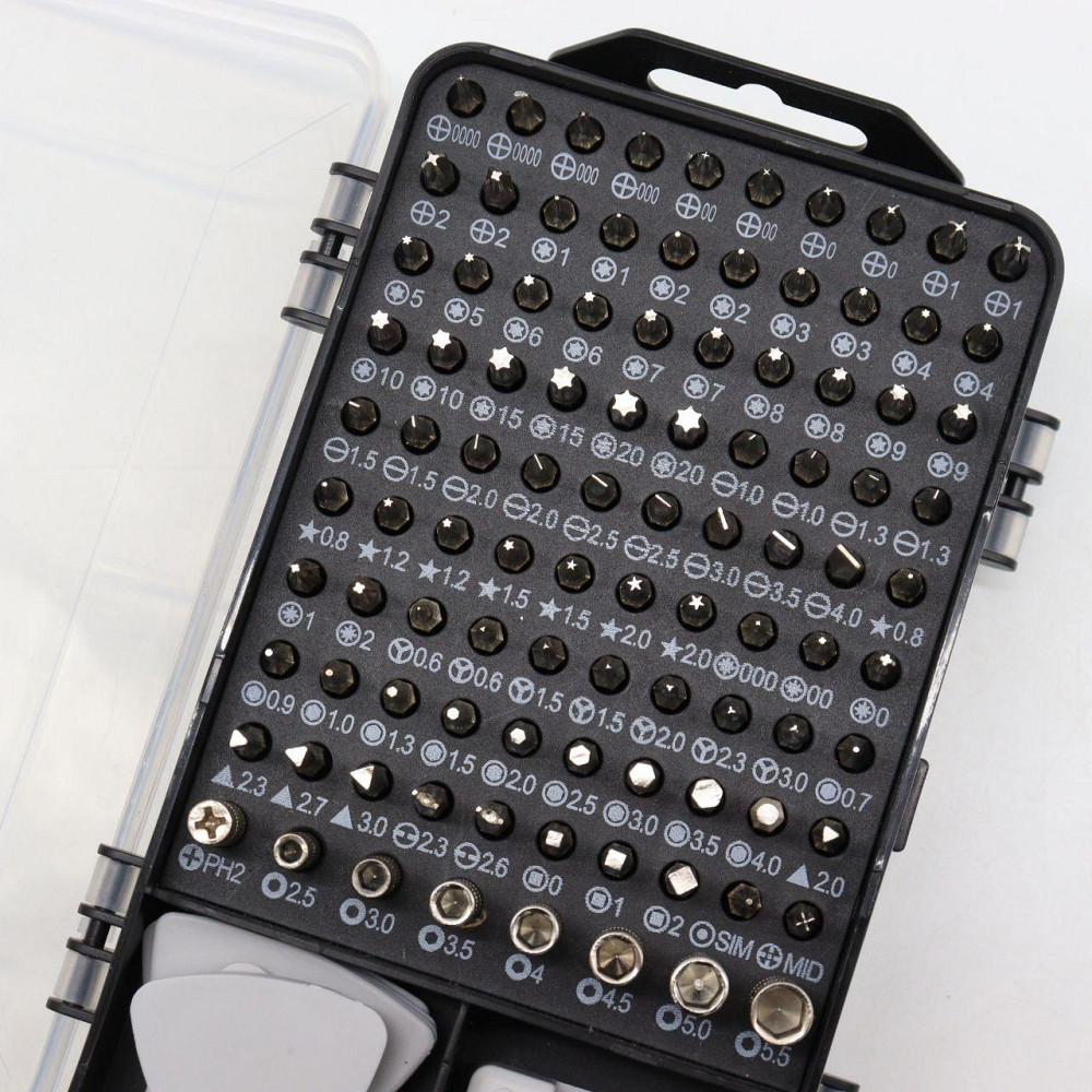 Набір викруток для точних робіт 115в1 в кейсі / Набір біт з викруткою / Набір прецизійних викруток Київ - фото 4